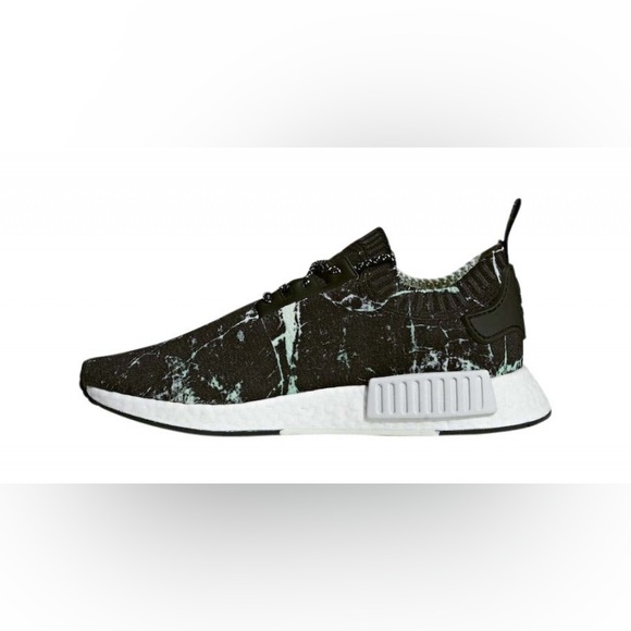 Fair Men’s Size 8 (Euro Sz 41.5) Adidas NMD R1 Sneakers Marble Aero Green/White - Picture 4 of 15